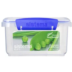 Hộp Đựng Thực Phẩm Sistema 1200ml An Toàn, Không Chứa BPA, Dùng Trong Lò Vi Sóng - Sản Xuất Tại New Zealand