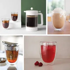 Bộ 2 cốc thủy tinh hai lớp Bodum Pavina 4559-10 - Dung tích 350ml, giữ nhiệt tốt, an toàn cho máy rửa bát, hàng chính hãng