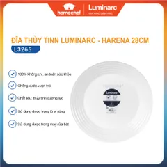 Đĩa Thủy Tinh Sâu Luminarc Harena 28cm - An Toàn Lò Vi Sóng, Chống Xước, Hàng Chính Hãng Pháp