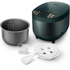 Nồi Cơm Điện Tử Philips HD4518/62 1.8L - 18 Chế Độ Nấu Đa Dạng, Công Nghệ Đốt Nóng 3D, Bảo Hành 2 Năm