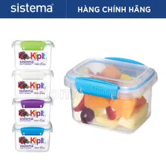 Hộp Đựng Thực Phẩm Sistema 400ml - Nhựa An Toàn, Không Chứa BPA, Dùng Lò Vi Sóng, Hàng Chính Hãng New Zealand
