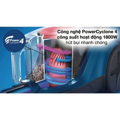Máy Hút Bụi Philips XB2023 1800W - Đầu Hút Đa Năng, Thiết Kế Nhỏ Gọn, Bảo Hành 2 Năm, Hút Khỏe và Êm Ái