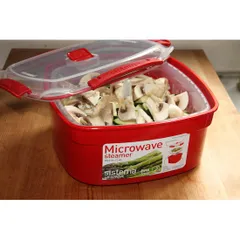 Hộp đựng thực phẩm hấp lò vi sóng Sistema 2.4L, an toàn sức khỏe,không chứa BPA, sản xuất tại New Zealand -1102