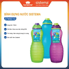 Bình đựng nước Sistema 700ml An Toàn BPA - Bình Du Lịch Sáng Tạo Hợp Vệ Sinh Từ New Zealand