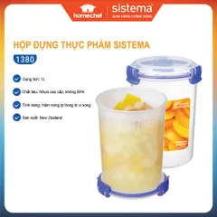 Hộp đựng thực phẩm cao cấp Sistema 1000ml - An toàn không chứa BPA, dùng cho lò vi sóng, sản xuất tại New Zealand