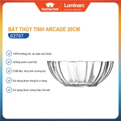 Bộ 6 Bát Tô Canh Thủy Tinh Luminarc Arcade 20cm Chất Liệu An Toàn, Kiểu Dáng Hiện Đại - Hàng Chính Hãng G2707*6