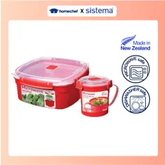 Bộ 2 hộp dùng trong lò vi sóng Sistema STM2P