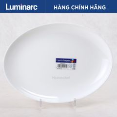 Đĩa Thủy Tinh Bầu Dục Sâu Luminarc Diwali 33cm - Hàng Chính Hãng An Toàn, Tiện Dụng Dùng Trong Lò Vi Sóng và Máy Rửa Bát
