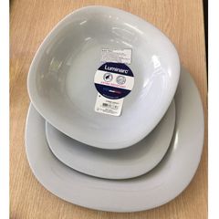 Đĩa thủy tinh Luminarc Carine Granit 21cm - An toàn cho máy rửa bát và dùng vi sóng - Thiết kế hiện đại, sản phẩm chính hãng Pháp