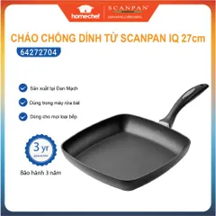 Chảo nướng chống dính Scanpan IQ 27cm - Bếp từ, an toàn PFOA, thiết kế hiện đại, bảo hành 3 năm, hàng chính hãng.