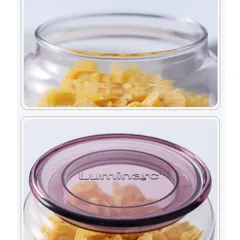 Bộ 3 hũ thực phẩm RONDO màu hồng, dung tích 0,75 lít - L1352*3, chống côn trùng, chống xước