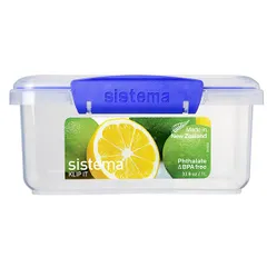 Hộp nhựa đựng thực phẩm Sistema 1L - An toàn cho sức khỏe, không chứa BPA, dùng lò vi sóng, sản xuất tại New Zealand