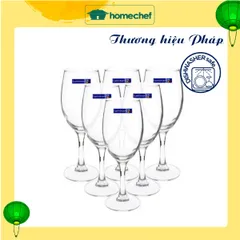 Bộ 6 ly vang thủy tinh cao cấp Luminarc Raindrop 190ml - Sang trọng, an toàn cho sức khỏe, lý tưởng để thưởng thức rượu cùng bạn bè
