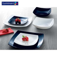 Đĩa thủy tinh Luminarc Quadrato 20cm - An toàn vi sóng & máy rửa bát - Sản xuất Pháp, chất liệu không chì, chống xước, thiết kế hiện đại
