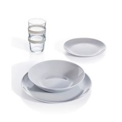 Set 4 Đĩa Thủy Tinh Luminarc Diwali Granit Màu Ghi - Sang Trọng, An Toàn, Chịu Nhiệt và An Toàn Cho Máy Rửa Bát