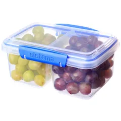 Hộp đựng thực phẩm chia ngăn Sistema 850ml an toàn không chứa BPA, sản xuất tại New Zealand, lý tưởng cho bếp và bảo quản thực phẩm tươi lâu