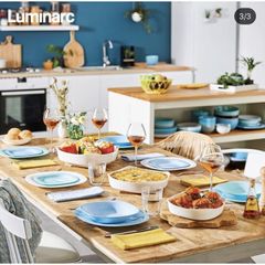 Đĩa thủy tinh Luminarc Carine 27cm - An toàn cho máy rửa bát và lò vi sóng, thiết kế tinh tế, sản xuất tại Pháp