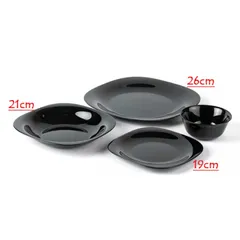 Đĩa thủy tinh Luminarc Carine 26cm - An toàn cho lò vi sóng, chống xước, sản xuất tại Pháp, dùng trong máy rửa bát, thiết kế tinh tế