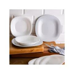 Đĩa Sứ Thủy Tinh Luminarc Carine 21cm - Đĩa Sâu Lòng Cao Cấp Cho Bữa Ăn Sang Trọng và Thẩm Mỹ Tại Nhà