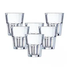 Bộ 6 Cốc Thủy Tinh Arcoroc Granity 20cl D0784 - An Toàn cho Sức Khỏe, Thiết Kế Hiện Đại, Dùng Máy Rửa Bát, Chất Liệu Không Chì