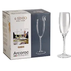 Bộ 6 Ly Vang Thủy Tinh Cao Cấp Arcoroc Senso 160ml - Sang Trọng, An Toàn, Thương Hiệu Pháp G3809