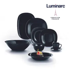 Đĩa thủy tinh cường lực Luminarc Carine 19cm - An toàn lò vi sóng, máy rửa bát, thiết kế hiện đại, sản xuất tại Pháp