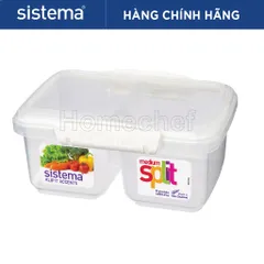 Hộp Đựng Thực Phẩm Sistema 850ml An Toàn Sức Khỏe, Không Chứa BPA, Dùng Lò Vi Sóng, Sản Xuất New Zealand