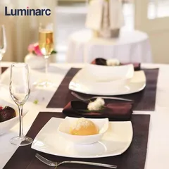 Bát Thủy Tinh Đựng Thực Phẩm Luminarc Quadrato 16cm - H4743/07801, An Toàn Cho Lò Vi Sóng, Sản Xuất Tại Pháp, Thiết Kế Hiện Đại