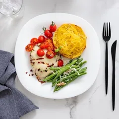 Set 6 Đĩa Thủy Tinh Cường Lực Luminarc Carine Trắng - An Toàn Lò Vi Sóng, Thiết Kế Hiện Đại, Bền Đẹp, Tiện Ích Cho Bữa Ăn
