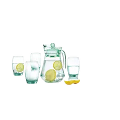 Bộ bình cốc Luminarc Ice Green 5 chi tiết L0474 - Thủy tinh cao cấp, chống xước, an toàn cho máy rửa bát, phong cách hiện đại và sang trọng