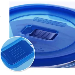 Set 3 Hộp Đựng Thực Phẩm Purebox J9322*3 - Thủy Tinh Chịu Nhiệt, An Toàn Lò Vi Sóng, Chống Xước, Thiết Kế Hiện Đại