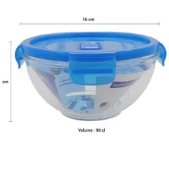 Set 3 Hộp Đựng Thực Phẩm Purebox J9322*3 - Thủy Tinh Chịu Nhiệt, An Toàn Lò Vi Sóng, Chống Xước, Thiết Kế Hiện Đại