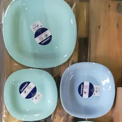 Bộ đĩa Luminarc Carine thủy tinh xanh ngọc 6 chi tiết - An toàn sử dụng trong lò vi sóng và máy rửa bát, thiết kế sang trọng, hiện đại.
