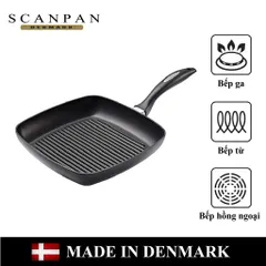 Chảo Nướng Chống Dính Scanpan IQ 27cm - Công Nghệ GreenTek An Toàn, Phù Hợp Dùng Trong Lò Nướng, Bảo Hành 3 Năm