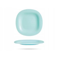 Đĩa Thủy Tinh Nông Lòng Luminarc Carine 27cm - Màu Xanh Ngọc Sang Trọng, An Toàn Cho Vi Sóng và Máy Rửa Bát