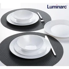 Bộ bát đĩa thủy tinh 10 món Luminarc Harena HARENA10A, thủy tinh sạch, dùng an toàn lò vi sóng và máy rửa bát