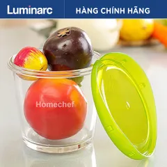(Ảnh thật - Chính hãng) Hộp thủy tinh đựng thực phẩm tròn cao Luminarc Keep'N 84cl - H8323, dùng vi sóng, máy rửa bát