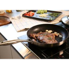 Chảo chống dính Scanpan CTX 26cm 7 lớp - Công nghệ Greentek an toàn, dùng mọi loại bếp, bảo hành 3 năm, thiết kế inox sang trọng