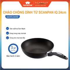 Chảo chống dính Scanpan IQ 24cm - Chảo bếp từ, an toàn sức khỏe, bảo hành 3 năm, hàng chính hãng, thiết kế Đan Mạch