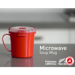 Cốc đựng thực phẩm Sistema Microwave 656ml - An toàn cho lò vi sóng, nhựa cao cấp, sản xuất tại New Zealand, chính hãng