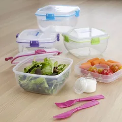 Hộp Nhựa Đựng Thực Phẩm Sistema 1.3L Kèm thìa, dĩa - An Toàn cho Vi Sóng, Máy Rửa Bát, Hàng Chính Hãng New Zealand