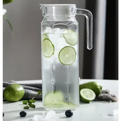 Bình thủy tinh Luminarc Octime 1.1L trong suốt, thiết kế hiện đại, an toàn cho máy rửa bát, hàng chính hãng G2664