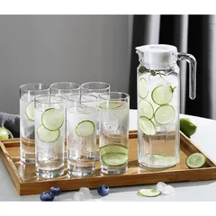 Bình thủy tinh Luminarc Octime 1.1L trong suốt, thiết kế hiện đại, an toàn cho máy rửa bát, hàng chính hãng G2664