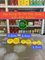 Sáp Nhựa Đựng Tễ 1kg. Đường Kính 2.3 - 2.9 - 3.3cm - Shop Dược Liệu Đông Y