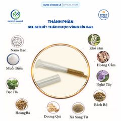 Đặt Phụ Khoa Hera + Gel Se Khít - Giải Pháp Tự Nhiên Chăm Sóc Vùng Kín, Khử Mùi, Ngừa Tái Phát, Lành Tính êm dịu