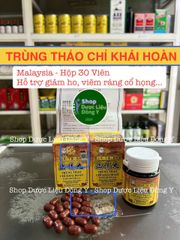 Trùng Thảo Chỉ Khái Hỗ Trợ Sức Khỏe - Hộp 30 Viên Thực Phẩm Chức Năng Tăng Cường Sức Đề Kháng và Thể Lực