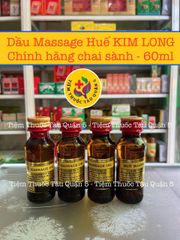 Dầu Massage Huế Kim Long Chính Hãng - Tinh Dầu Từ 30 Vị Thuốc Bắc Giúp Giảm Đau Mỏi, Thư Giãn Cơ Thể