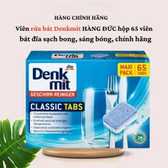 Viên Rửa Bát Denkmit Geschirr 65 Viên - Sạch Bong, Sáng Bóng Cho Máy Rửa Bát, Chính Hãng Nhập Đức