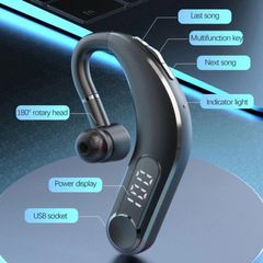 Tai nghe Bluetooth M22 - Khử tiếng ồn cho Lái xe, Shipper, Sale, Pin trâu, Âm thanh Stereo chất lượng cao, Thiết kế Ergonomic, Đen