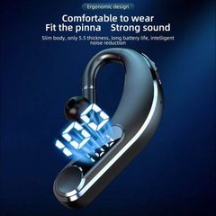 Tai nghe Bluetooth M22 - Khử tiếng ồn cho Lái xe, Shipper, Sale, Pin trâu, Âm thanh Stereo chất lượng cao, Thiết kế Ergonomic, Đen